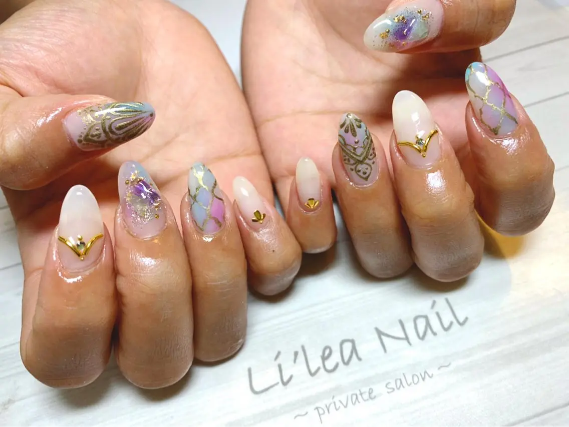 ネイル Li'leaNail AINAのネイルデザイン