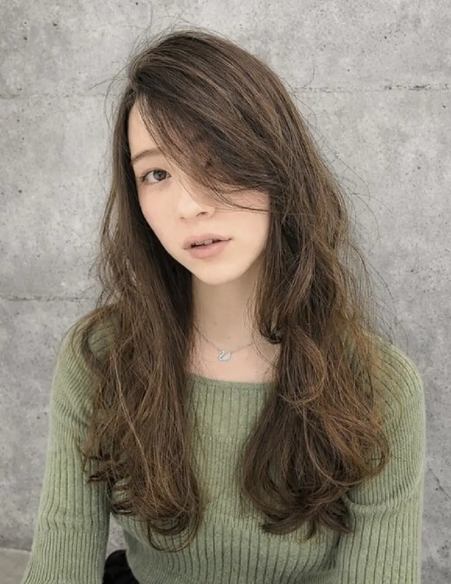ロング カラー ベージュカラー ロング カット ヘアカラー トリートメント terra✂️川嶋 大輔のヘアスタイル