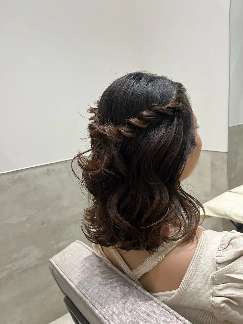 ヘアアレンジ しみず さきのヘアスタイル
