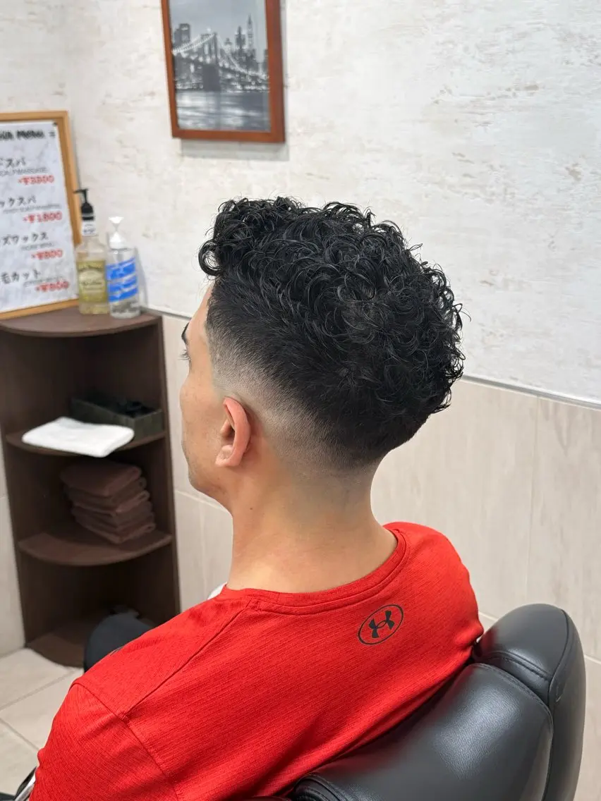 ショート くせ毛 カット 古旗祐人/理容師 スタイリストのヘアスタイル