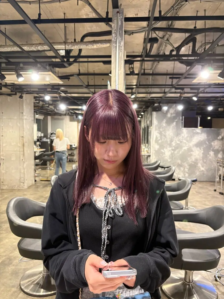 カラー ヘアカラー トリートメント 透明感ベージュ🤎 ナチュラルレイヤーのヘアスタイル
