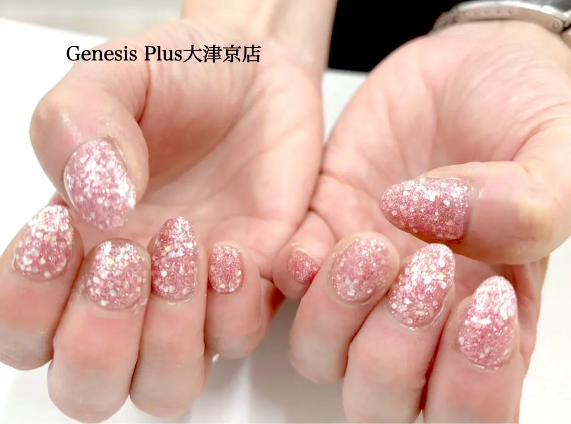 ネイル ラメ(グリッター) ワンカラーネイル その他 Genesis Plus大津京店のネイルデザイン