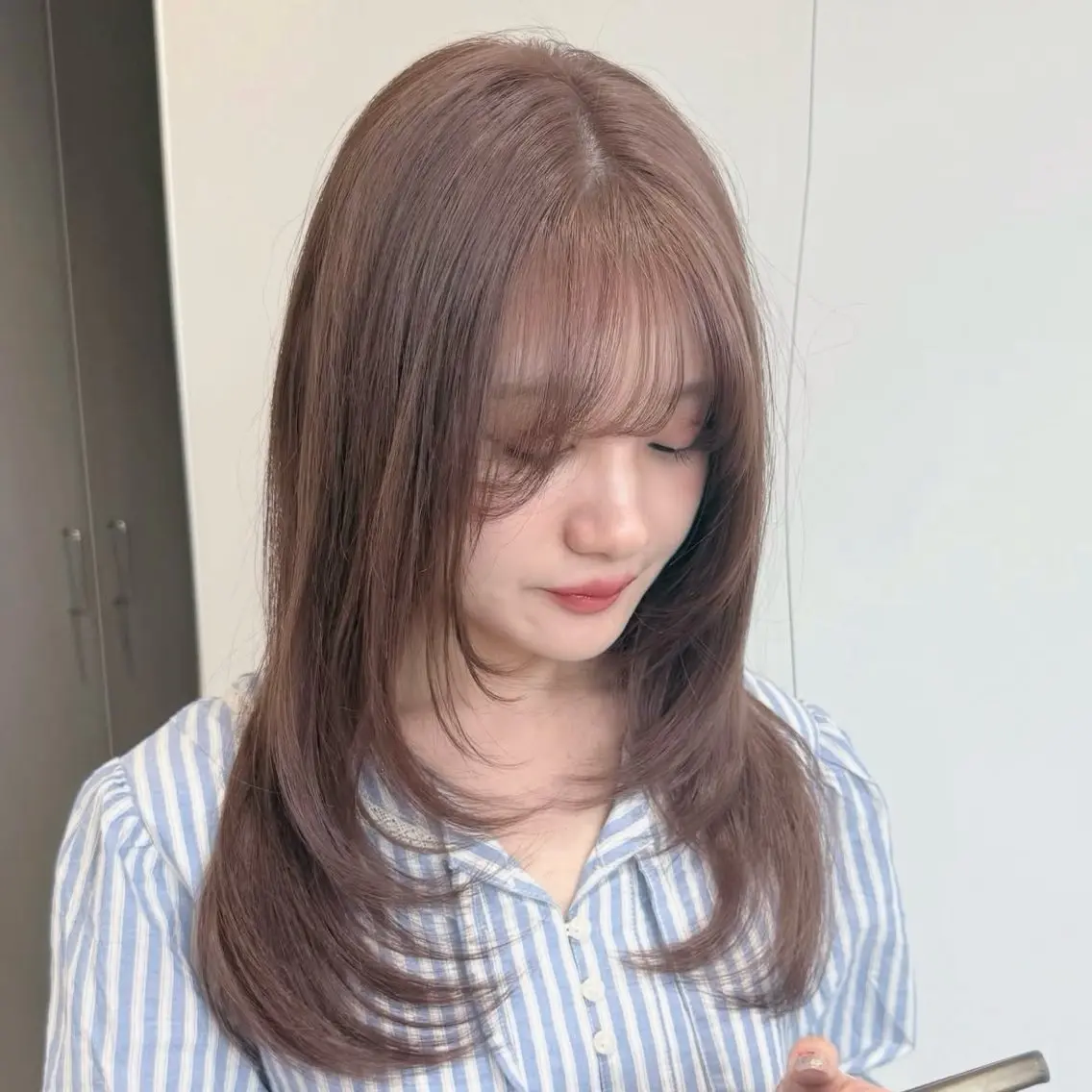 🫧人気No.3🫧透明感ブリーチなしダブルカラー💫+レイヤーカット✂️+保湿TR✨の写真