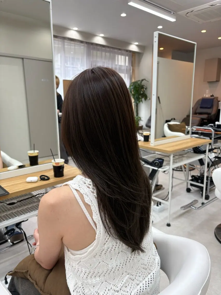 ミディアム カラー ブラウンカラー 透明感カラー 透明感カラー⭐️ Takumaのヘアスタイル