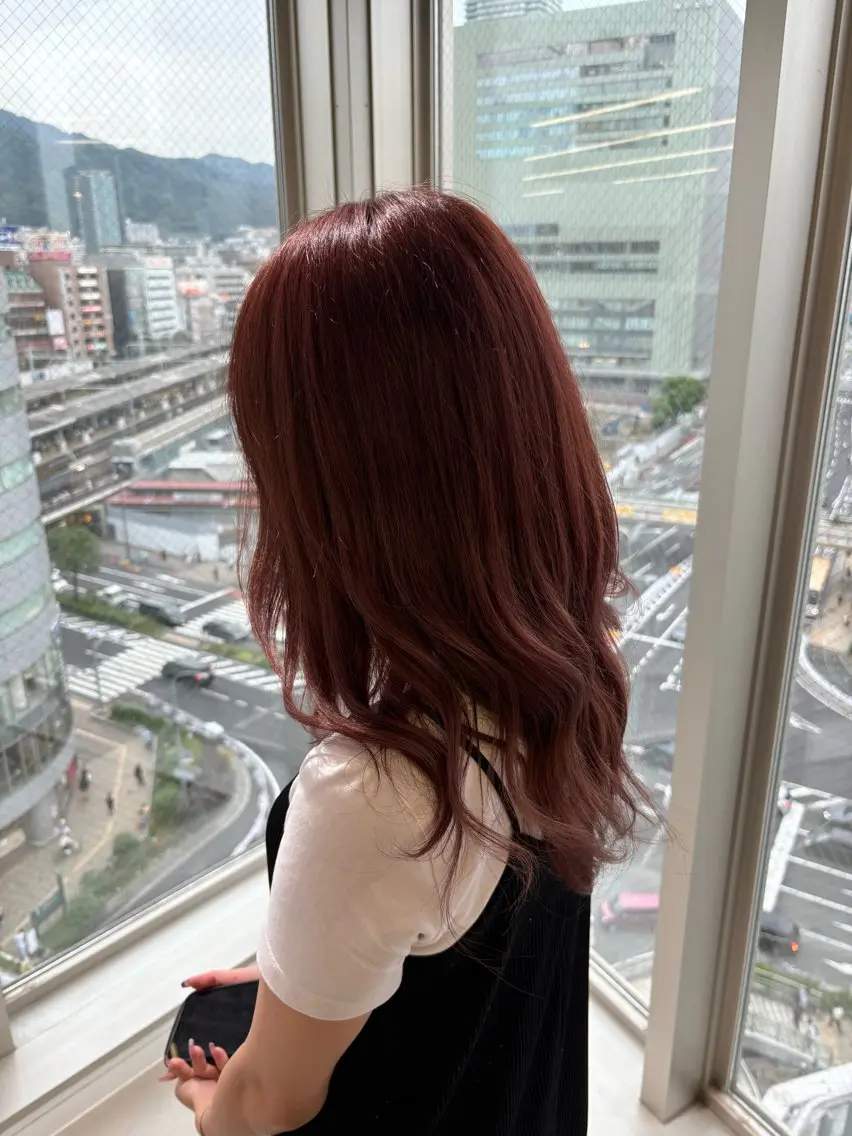 ミディアム カラー ヘアカラー トリートメント 飯牟田/メンズパーマ ブリーチ/GEAR.のヘアスタイル