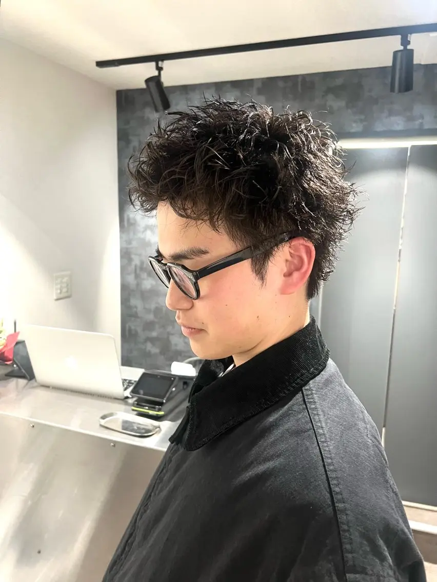 【メンズ新規限定✨】⚠️7月3名限定⚠️メンズカット+スパイキーパーマの写真