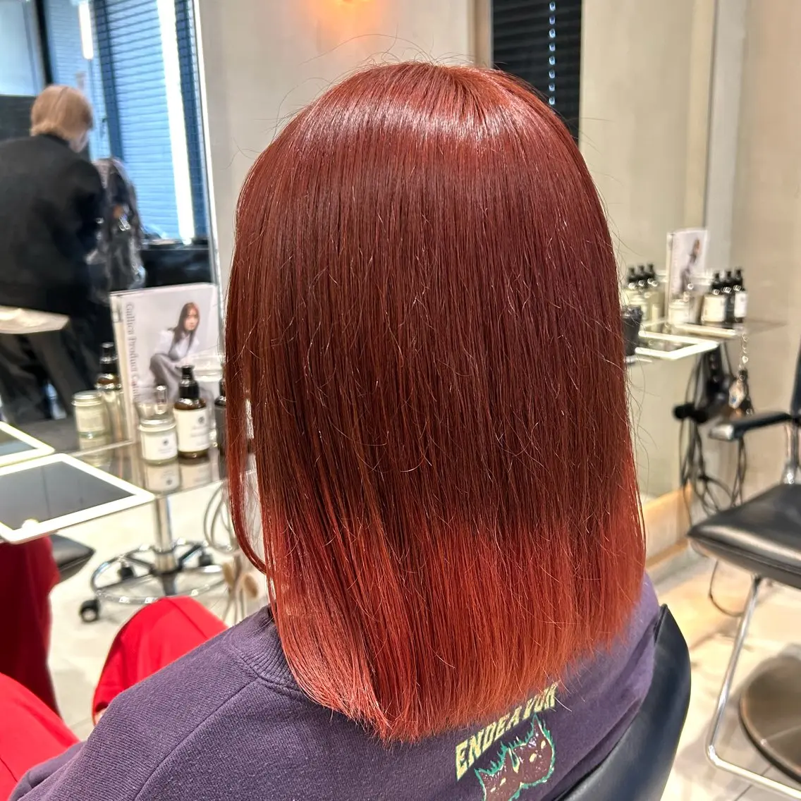 カラー デザインカラー 卒業式のヘアスタイル ヘアカラー サラ艶/韓国ヘア ︎🌟璃奈 (リナ)のヘアスタイル