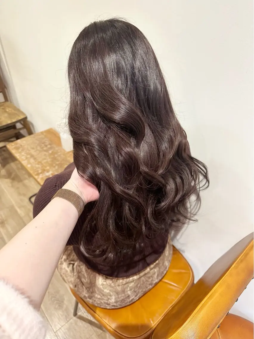 ロング カラー ヘアアレンジ ヘアカラー トリートメント Himawari♡ 柔らかいカラーのヘアスタイル
