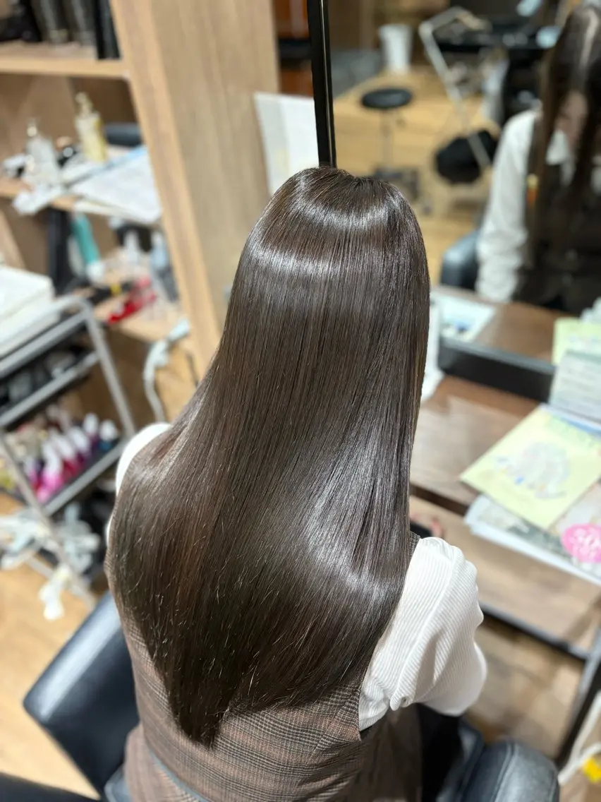 ロング カラー トリートメント ❤️‍🔥ベージュカ ラー❤️‍🔥まゆかのヘアスタイル