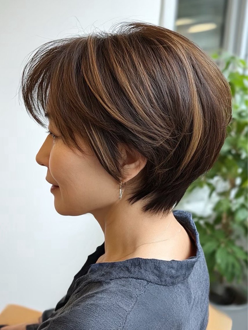 ショート ヘアカラー 森尾 鷹矢のヘアスタイル