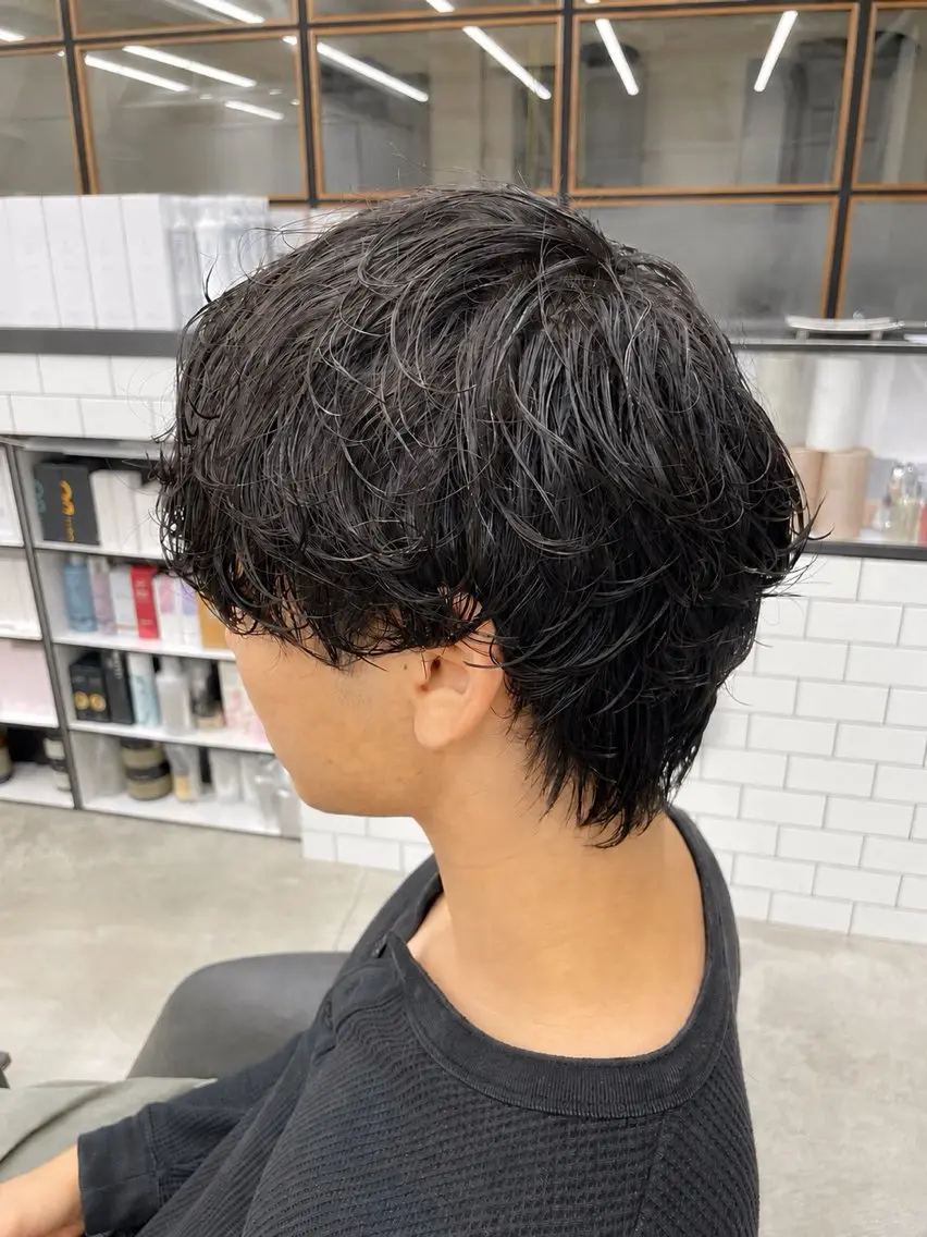 メンズ カット パーマ 🌟韓国風パーマ特化 篠崎優也翔🌟のヘアスタイル