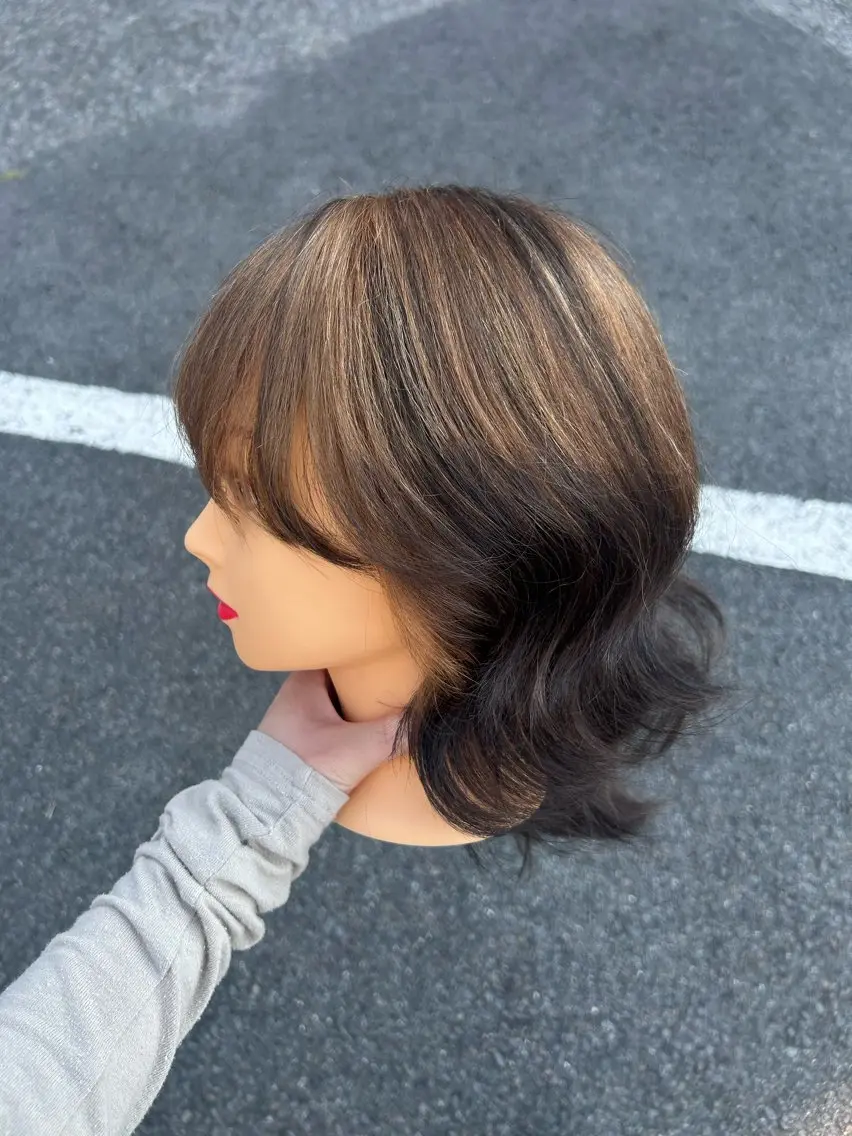 ミディアム レイヤーカット ヘアカラー ヘッドスパ ❤︎RELACE 千葉 恋華❤︎のヘアスタイル