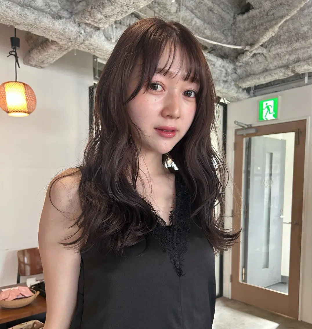 ロング カラー ヘアアレンジ ラベンダーカラー ヘアカラー 🎀suzuna 透明感colorのヘアスタイル