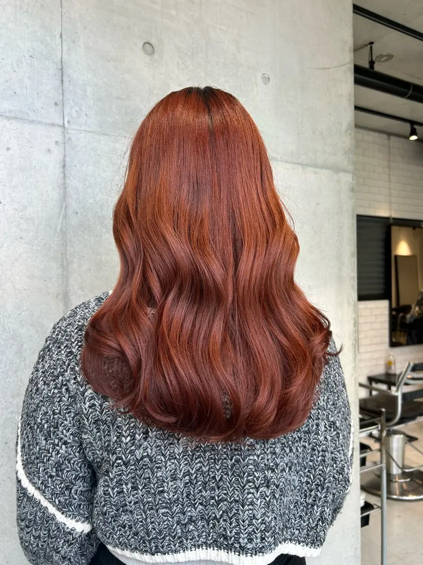 ロング カラー ヘアアレンジ ヘアカラー トリートメント ボブ艶モテカラー🫧 カリンのヘアスタイル