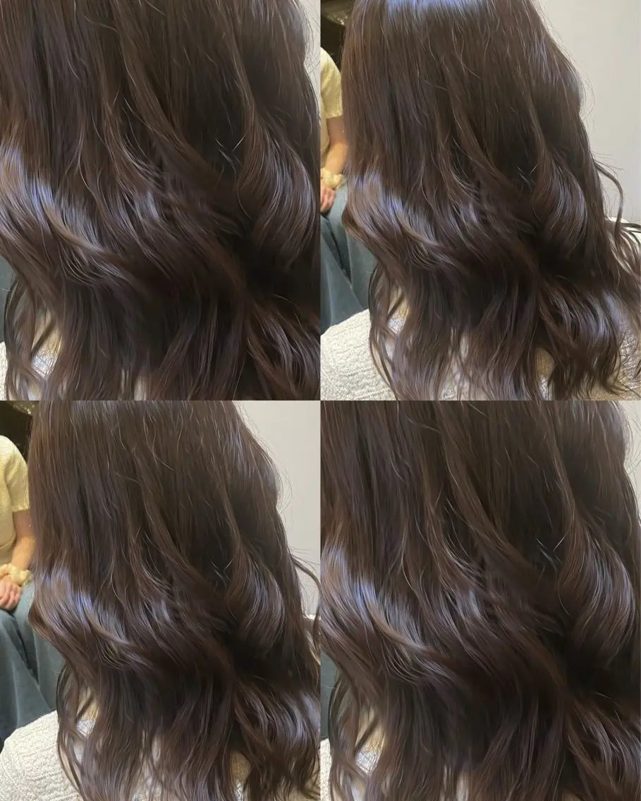 セミロング カラー カット ヘアカラー トリートメント 韓国レイヤー⋆౨ৎﾟ 透カラー🩶／ユウキのヘアスタイル
