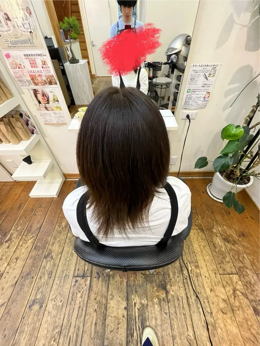 ミディアム カラー 🦒galaxy フセヨシキ🏍️のヘアスタイル