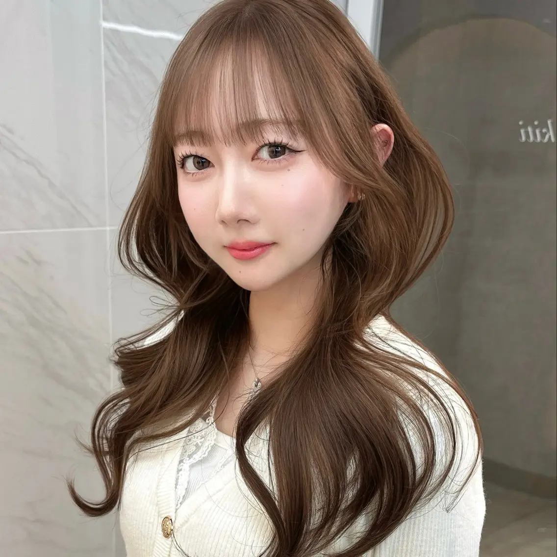 【✨ご新規様限定✨】盛れるカット➕うる艶カラー➕トリートメント➕韓国風巻き🤍の写真