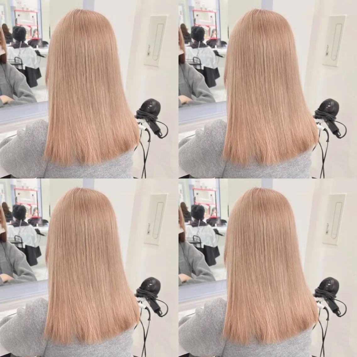ミディアム ヘアカラー トリートメント ヘッドスパ ヘアセット 上品🤍韓国レイヤー /透明感🤍FUGAのヘアスタイル