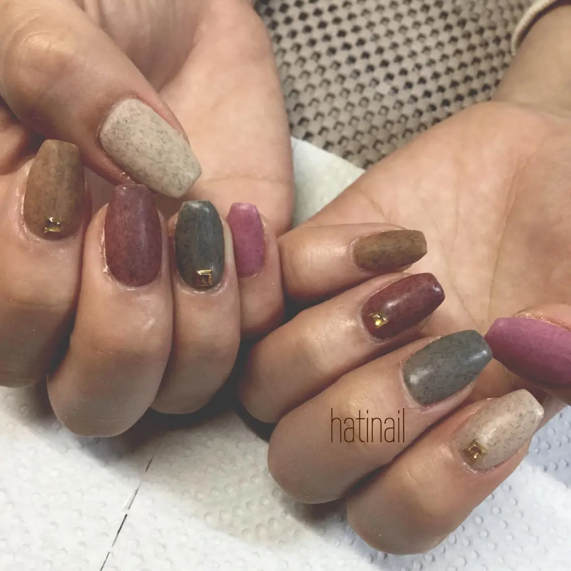ネイル ジェルネイル マットネイル 〜hatinail 〜のネイルデザイン