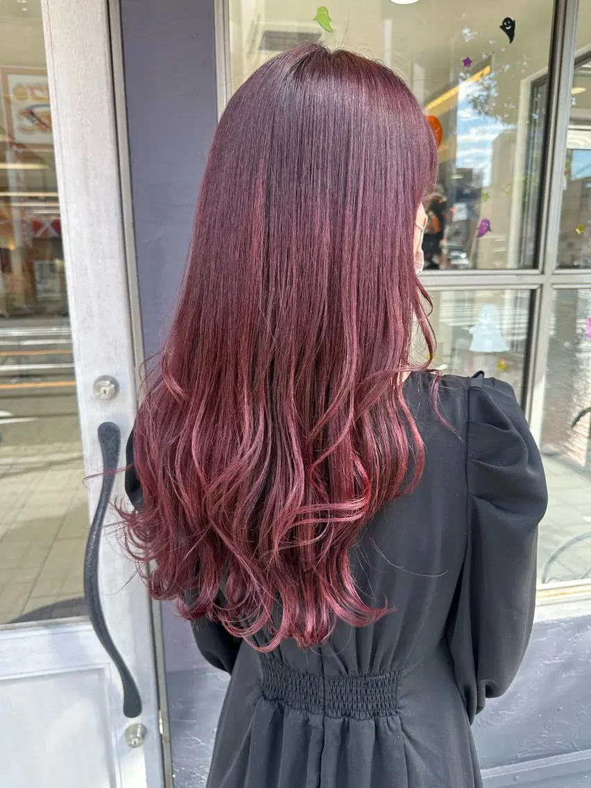 ロング カラー 【寺田町】ソリハシ アキラのヘアスタイル