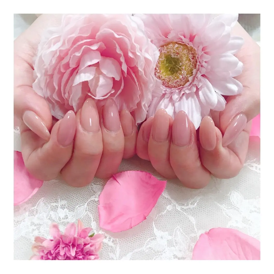 ネイル ワンカラーネイル ピンク 玉造、森ノ宮 fran2 nailのネイルデザイン