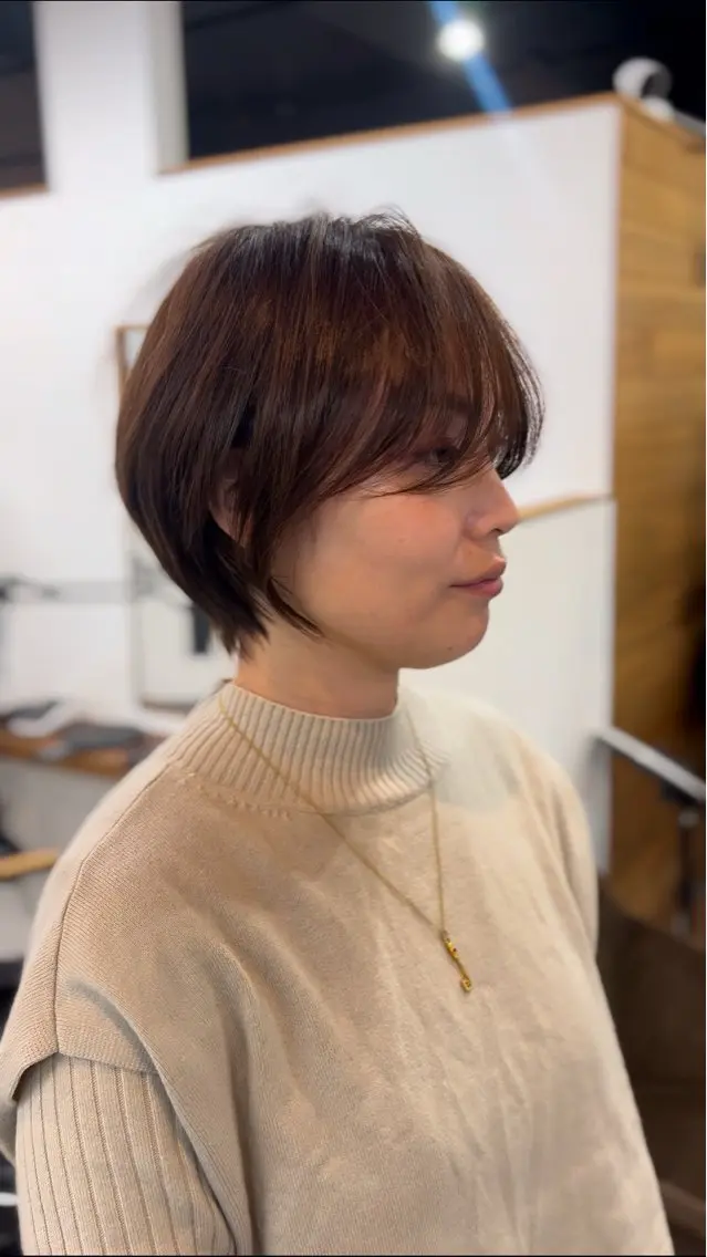 ショート カラー ショートボブ ボブ ショートヘア 表参道【髪質改善】 宮嶋勇太のヘアスタイル