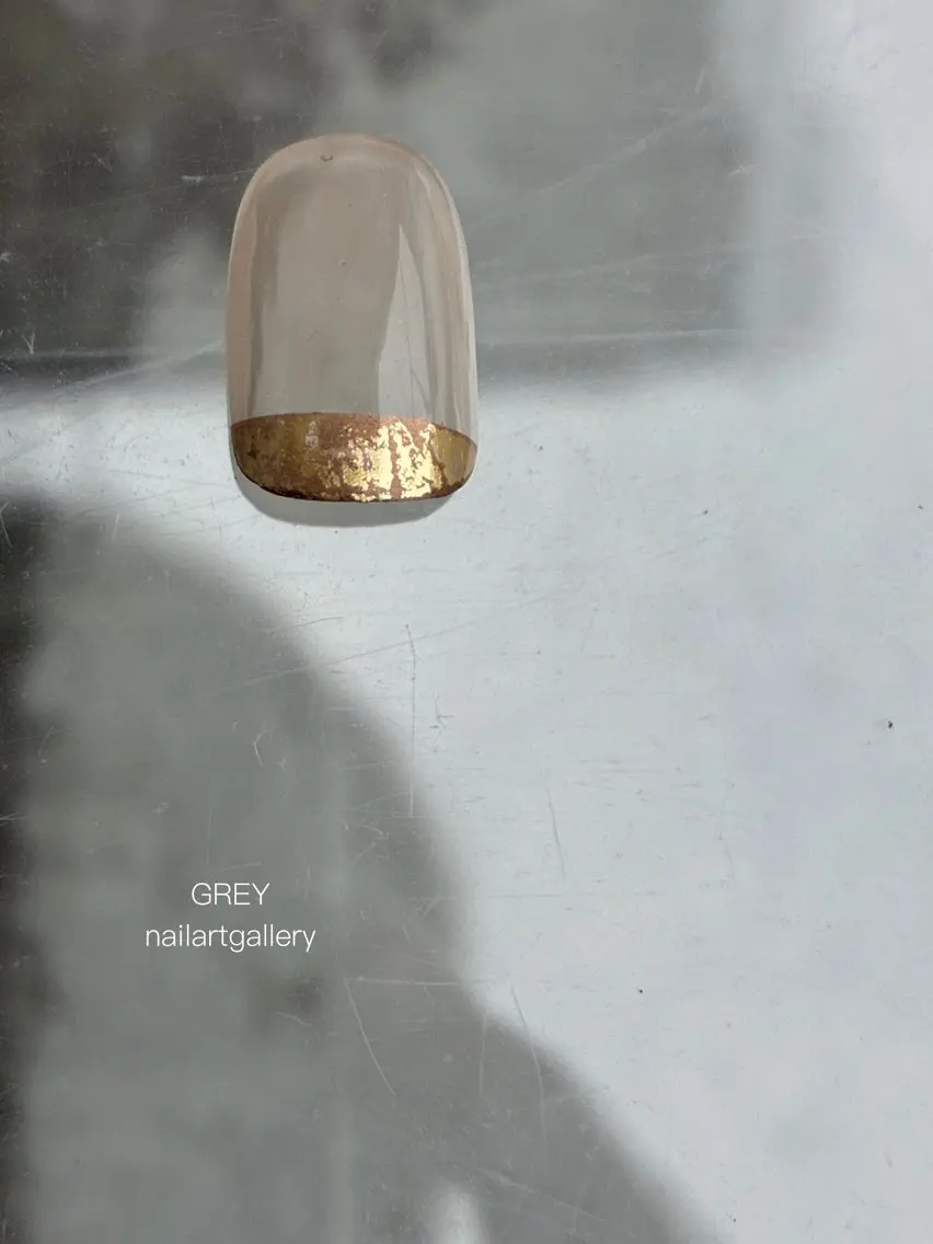 ネイル シンプルネイル ハンドネイル 【GREY】 TAIRAのネイルデザイン
