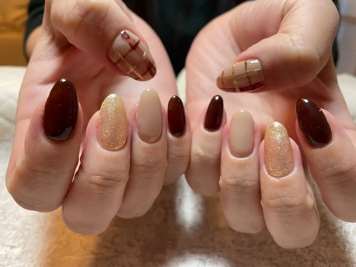 定額アートネイル【6,480円】💜オフあり🖐🏻の写真