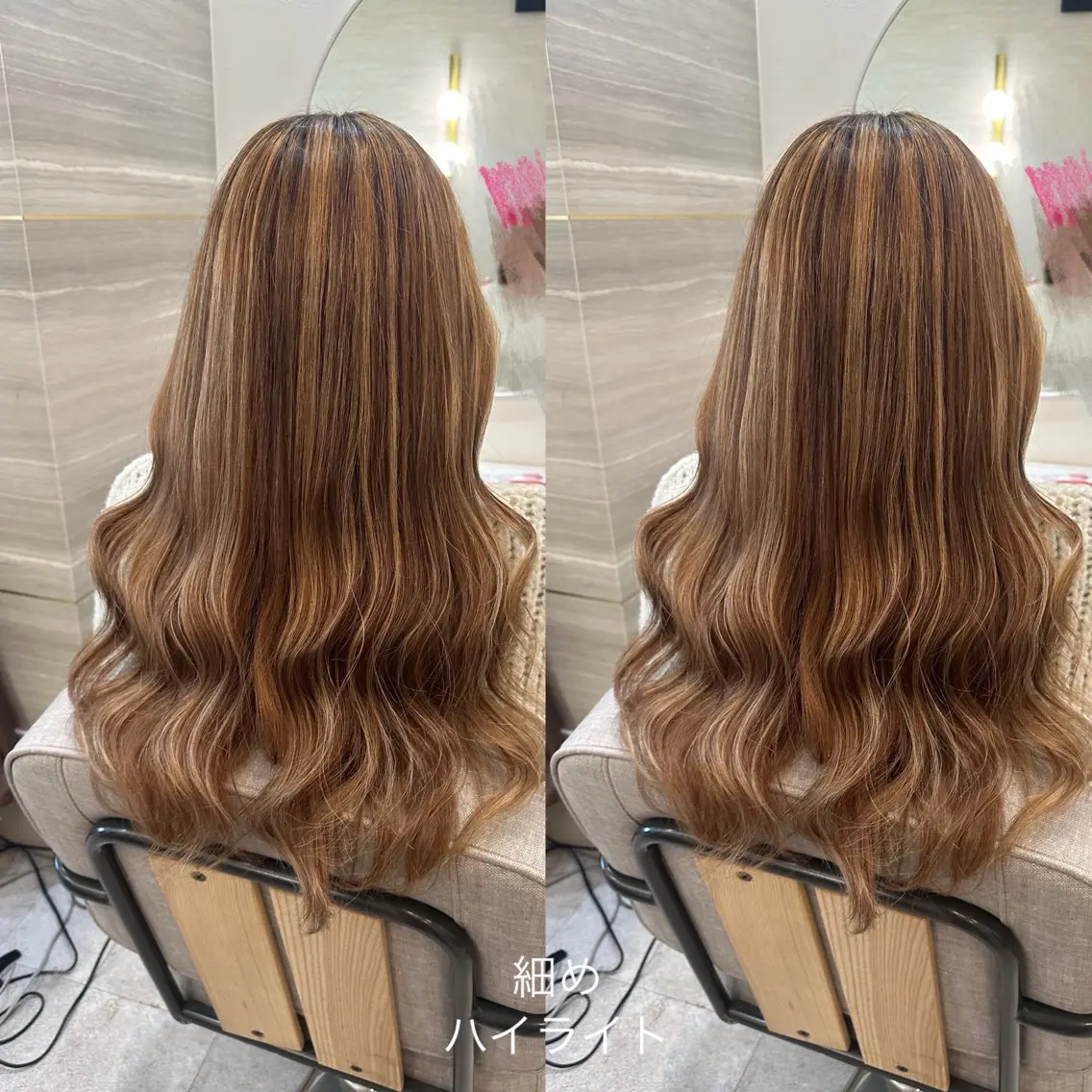 ロング ハイライト ヘアカラー トリートメント lovis🧸ゆうあ 🧸/透明感カラーのヘアスタイル
