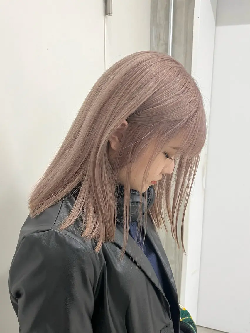ミディアム カラー カット ヘアカラー トリートメント ヘアセット 🌿似合わせ透明感 カラー松本朋幸🌿のヘアスタイル