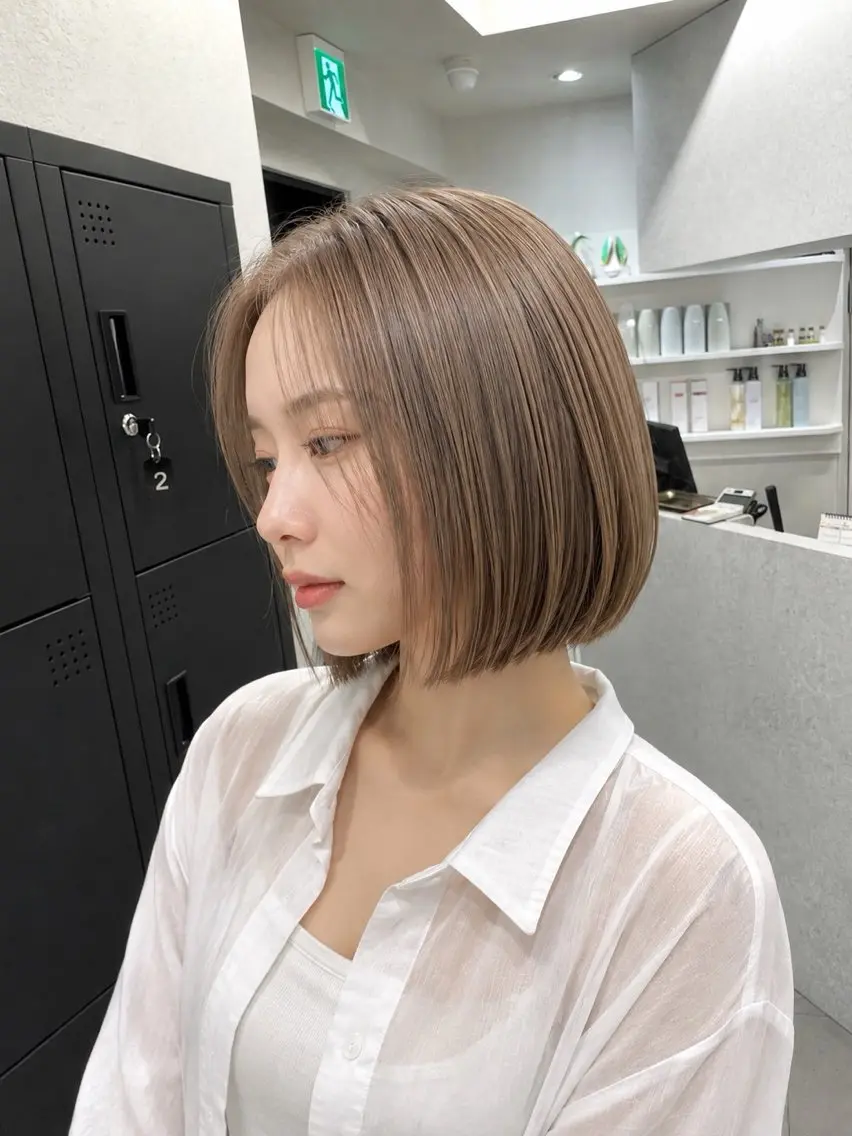 ショート カット ヘアカラー カラーモデル募集 🤍momoha🤍のヘアスタイル