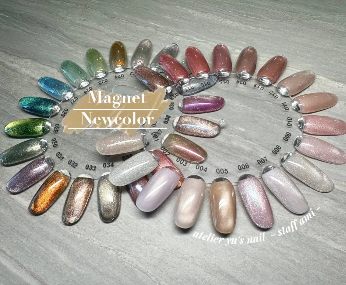 ネイル ジェルネイル マグネットネイル ハンドネイル atelier yu's nailのネイルデザイン