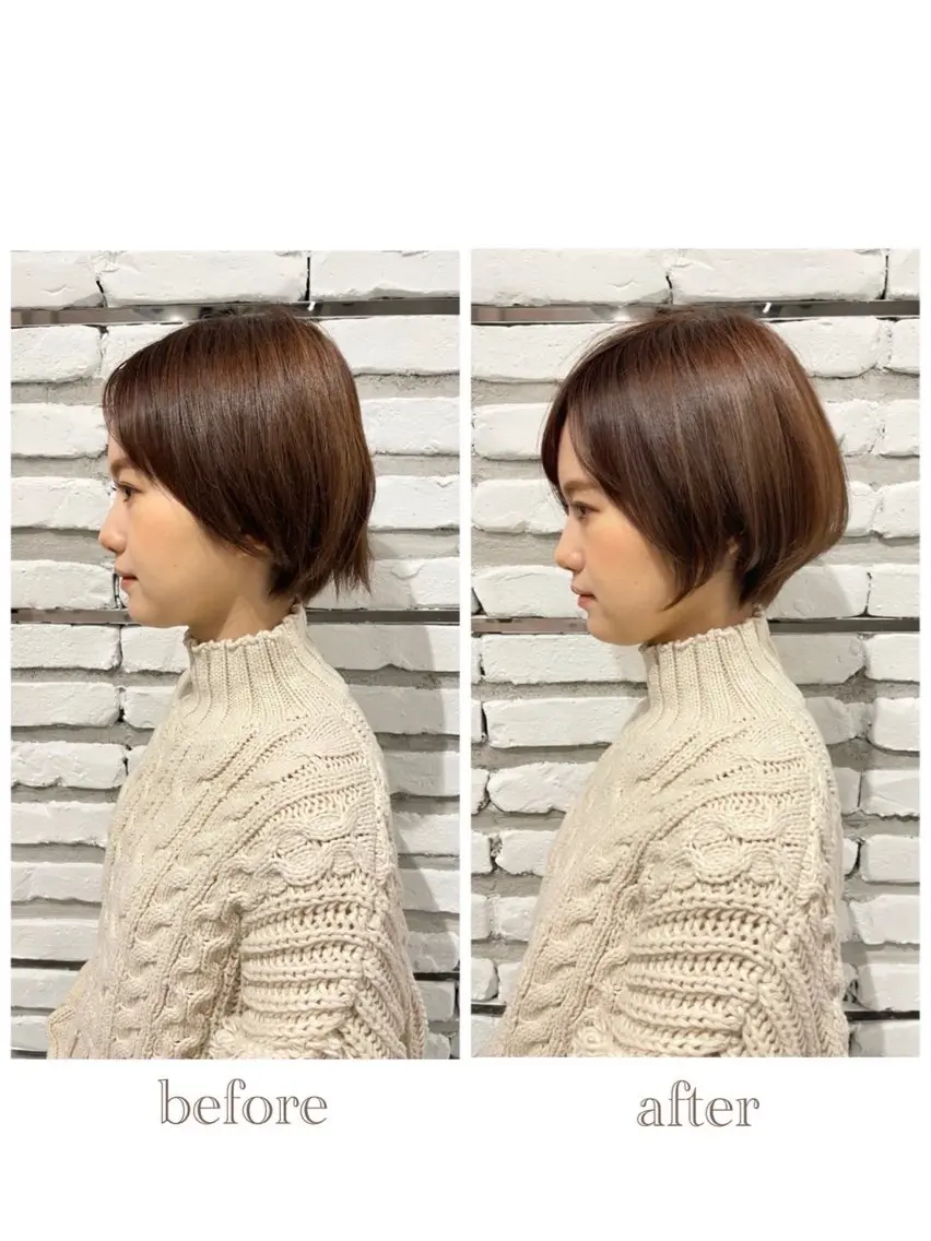 ショート カラー 似合わせバランス得意 青野さくらのヘアスタイル