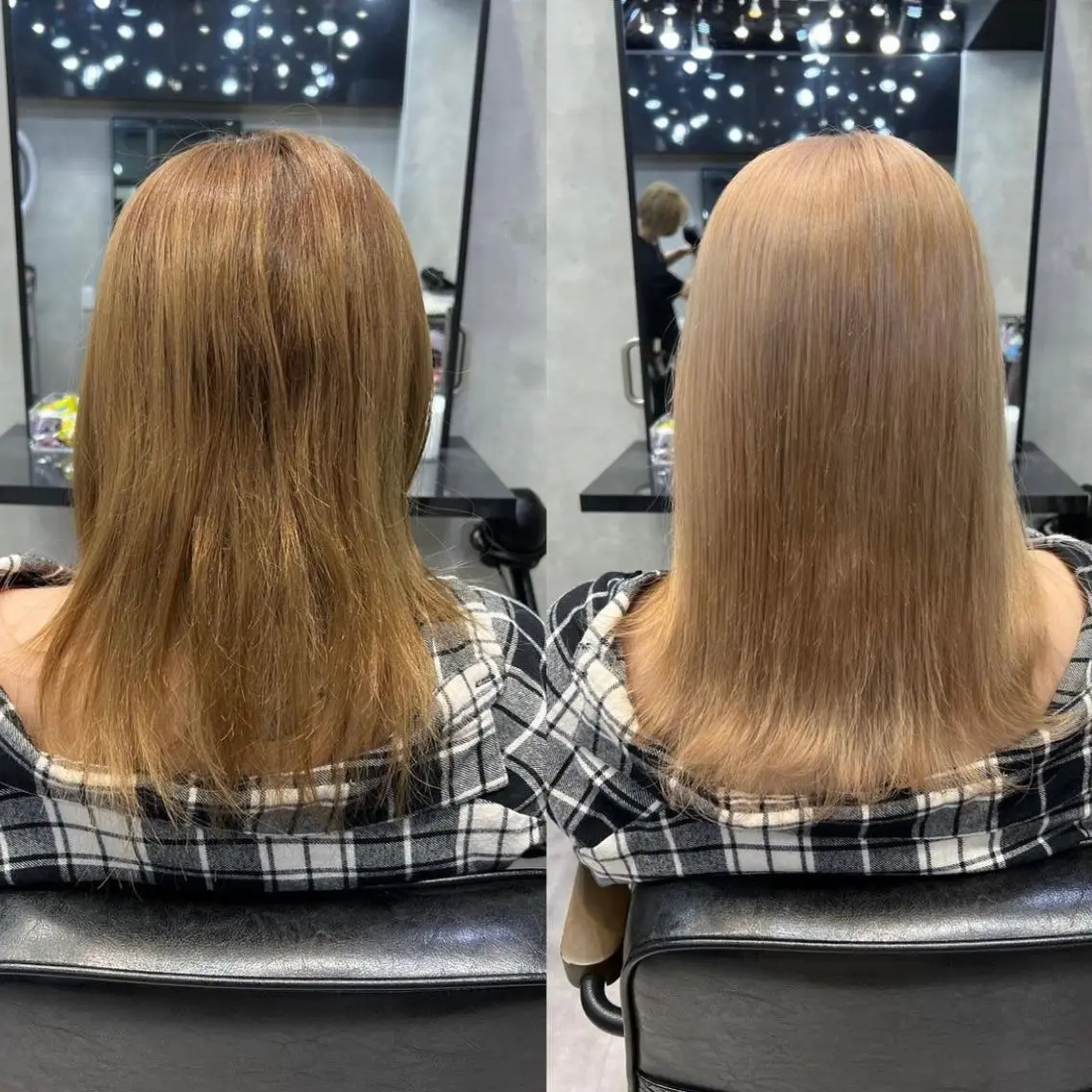 ミディアム カラー ヘアアレンジ シールエクステ アッシュ バレイヤージュ ベージュカラー ブリーチ ヘアカラー トリートメント ar+ ❤︎ maiのヘアスタイル