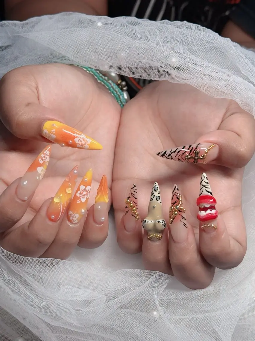 ネイル アートネイル 成人式 ジェルネイル ニュアンスネイル 夏ネイル ハンドネイル neco H.babynailのネイルデザイン