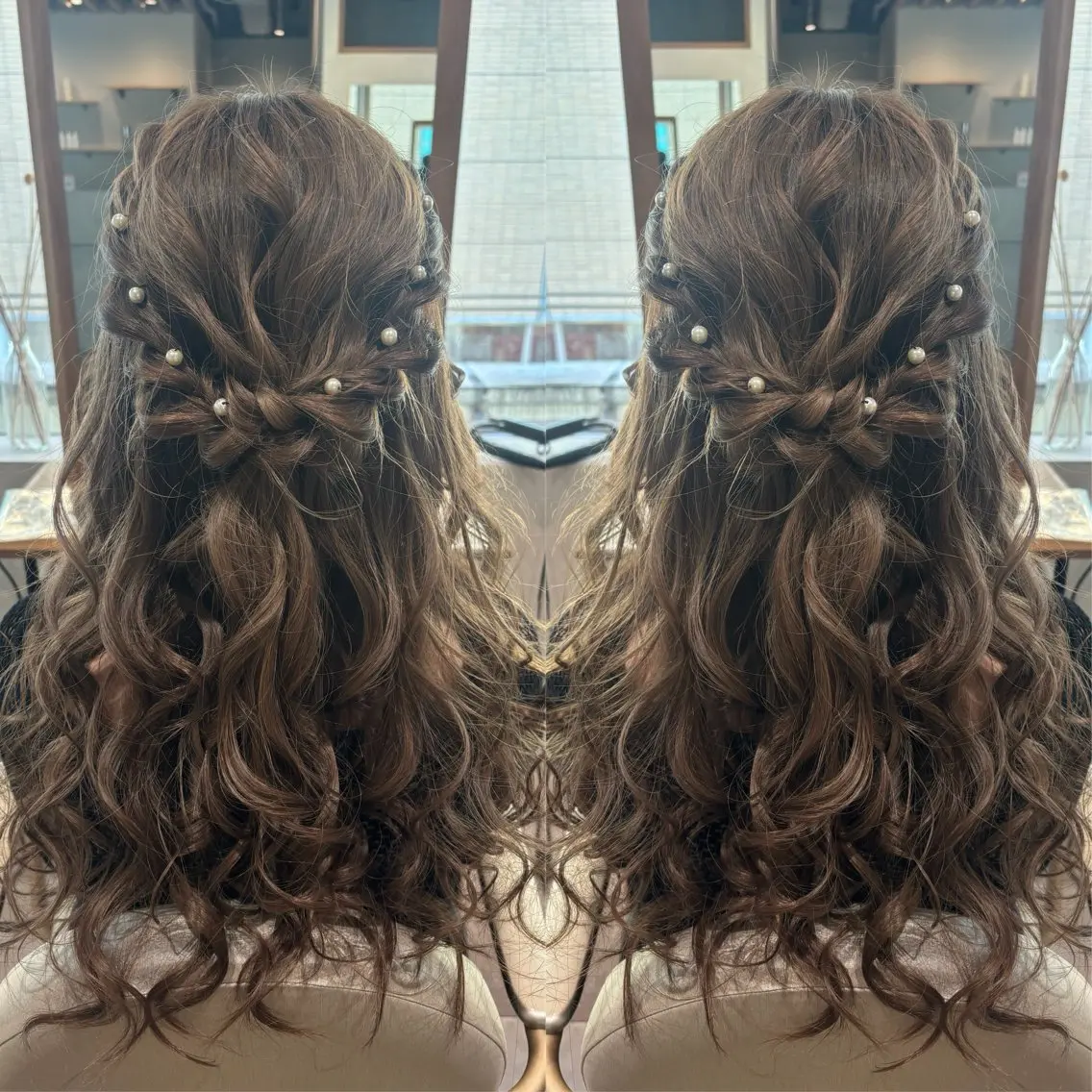 ロング ヘアアレンジ ヘアセット 韓国hair🦋 Nanaのヘアスタイル