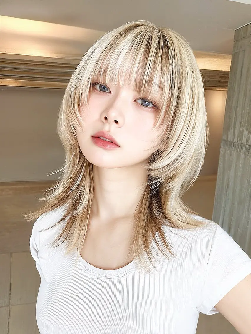 セミロング カット トリートメント レイヤーカット⛓ hina🩶のヘアスタイル