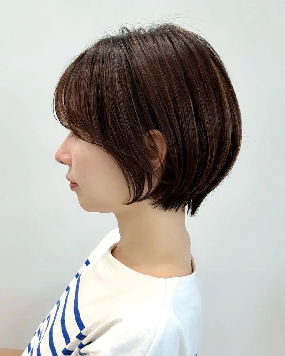 ショート カラー カット ヘアカラー 縮毛矯正 トリートメント 💍新宿ショート 💍岩田莉奈のヘアスタイル