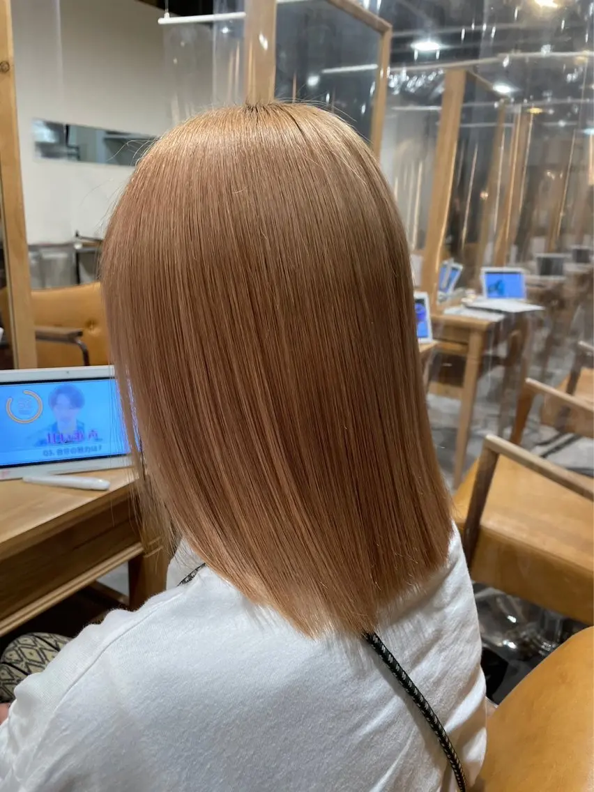ミディアム 髪質改善 酸性ストレート 新村 小夏のヘアスタイル