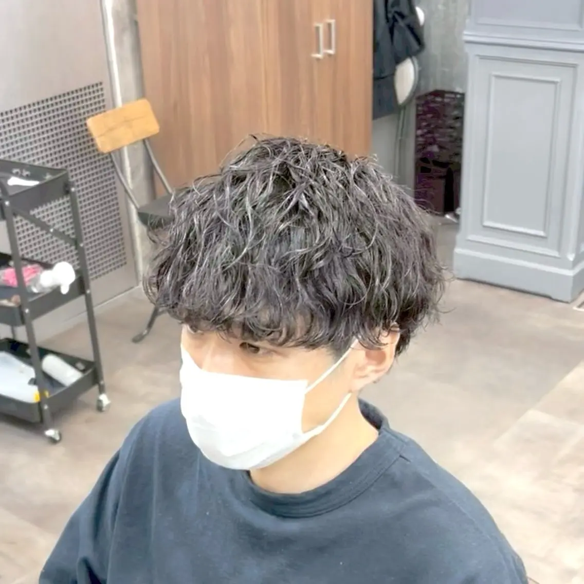 パーマ メンズ カット パーマ 🎩刈り上げ特化🎩 渡邉太耀のヘアスタイル