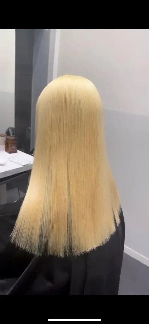 ロング カラー ヘアカラー トリートメント ハイトーン/髪質改善 原宿𝑺𝑬𝑵𝑨のヘアスタイル