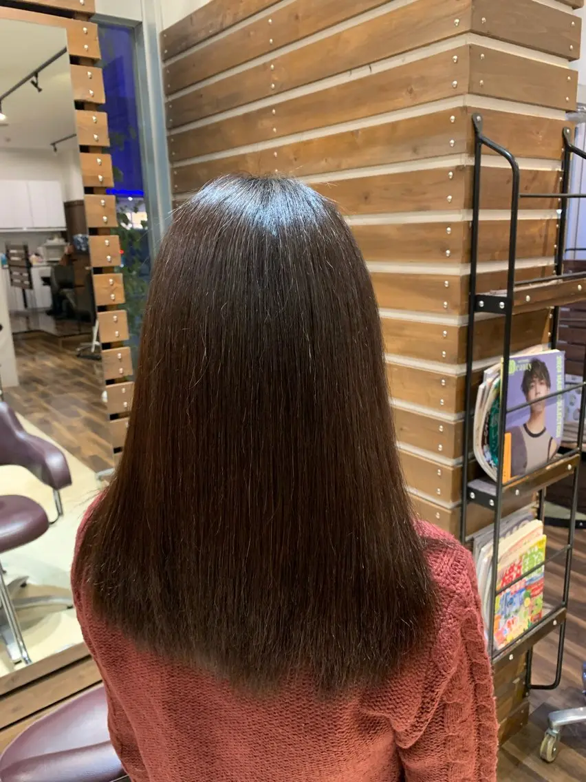 パーマ 縮毛矯正 艶カラー 透明感カラー/叶羽のヘアスタイル