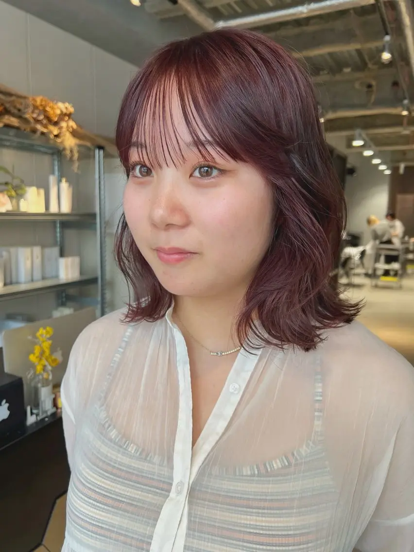 ミディアム カット ヘアカラー 大澤 叶方のヘアスタイル
