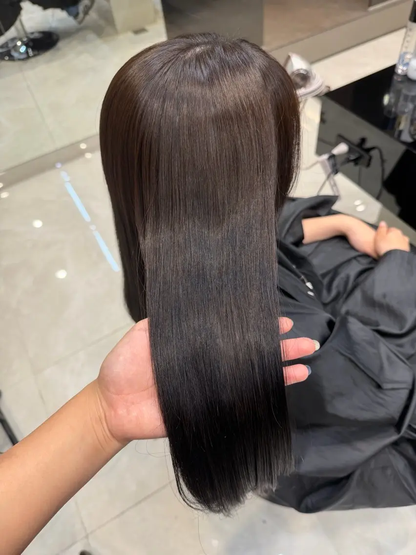 ロング ヘアカラー トリートメント 吉松 ヒヨカのヘアスタイル