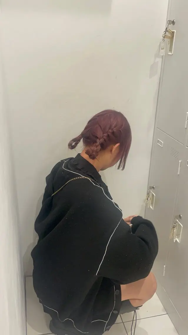 セミロング カラー ラベンダーカラー ピンクカラー ピンクラベンダー yuzuna ハイトーン 天神のヘアスタイル