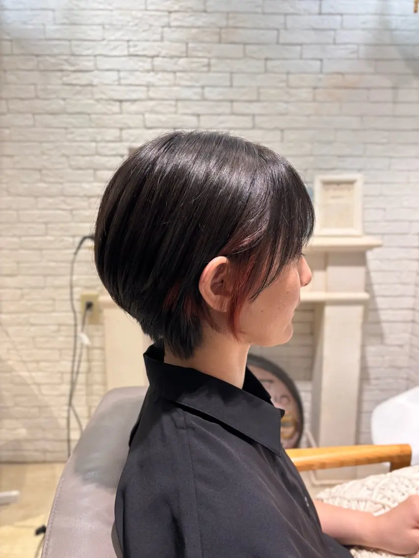 ショート カラー ヘアカラー 🌱なゆみ🌱透明感 /ナチュラル/春日のヘアスタイル
