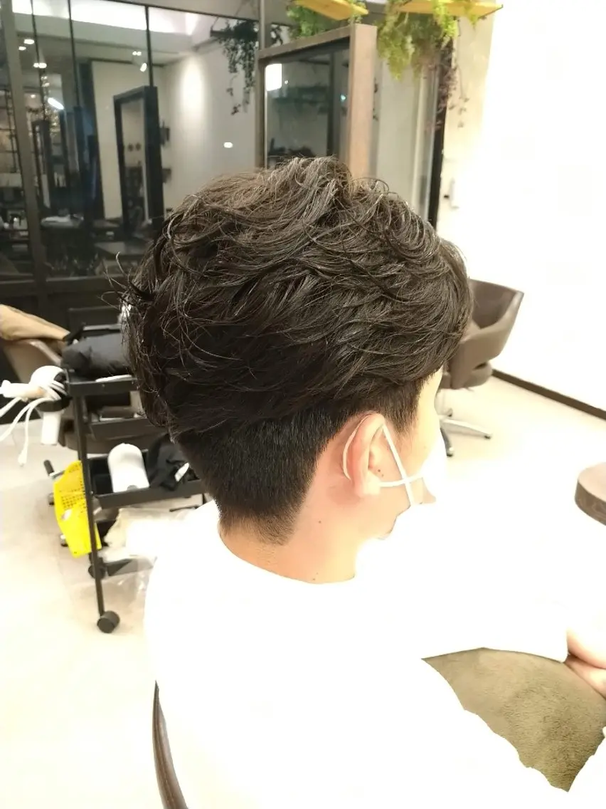 【メンズ】毛流れ⋆*ニュアンスパーマ+カットの写真