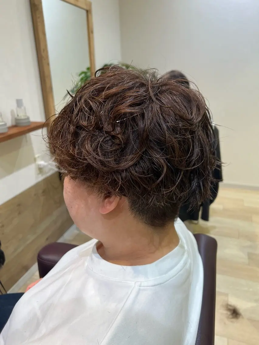 パーマ メンズ Nonoka 当日予約歓迎のヘアスタイル