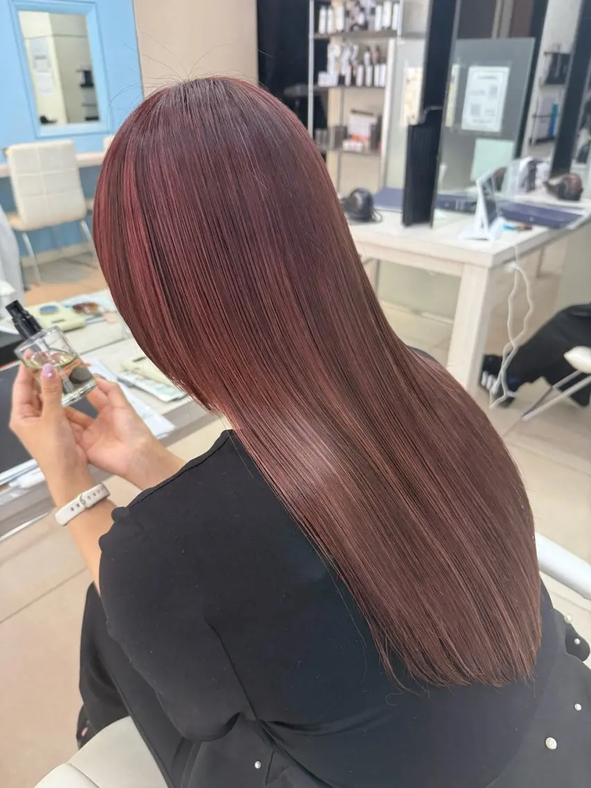 セミロング カラー ヘアカラー トリートメント どんな髪の悩みも解決 します✨田嶋俊一✨のヘアスタイル