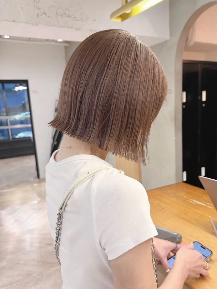 カラー ヘアカラー 🪺透明感カラー/ ブリーチ/カエデ🪺のヘアスタイル